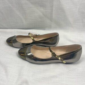 Cole Haan Metallic Mary Jane Flats